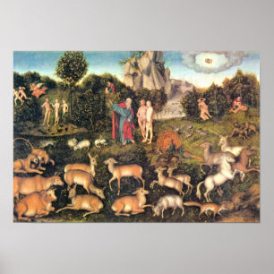 Lucas Cranach das Älteste - Paradies Poster