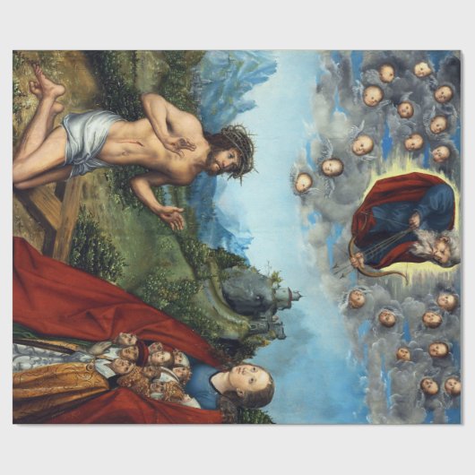 Lucas Cranach der Ältere Christus und die Jungfrau Geschenkpapier (Flach)