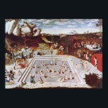 Lucas Cranach der Ältere - Der Jungbrunnen Poster<br><div class="desc">Dieses Kunstwerk aus der NordRenaissance mit dem Titel - Der Jungbrunnen wird 1546 von der berühmten Künstlerin Lucas Cranach the Elder mit Öl auf Tafel in Deutschland hergestellt. Er malte auch religiöse Subjekte, zuerst in der katholischen Tradition, und versuchte später, neue Wege zu finden, um lutherische religiöse Belange in der...</div>