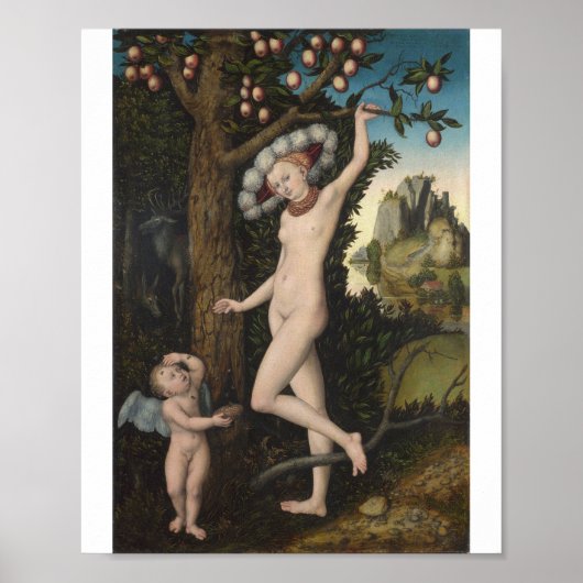 Lucas Cranach The Ältere - Kupid Beschwerde Poster (Vorne)