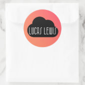 Lucas Lewis Logo-Aufkleber Runder Aufkleber (Tasche)