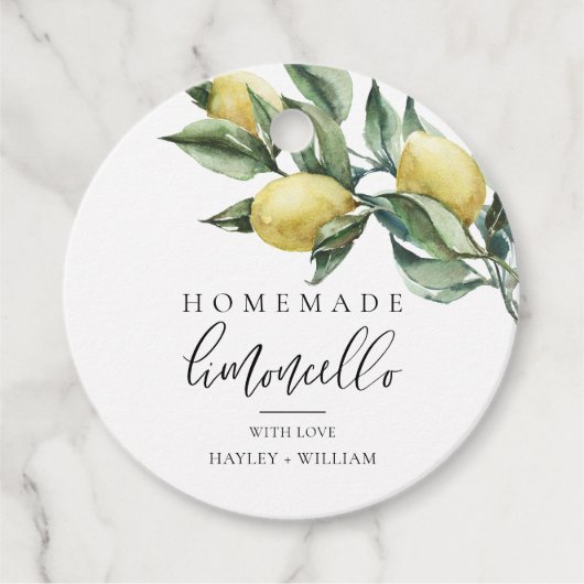 Lucas Limoncello Geschenkanhänger (Vorderseite)