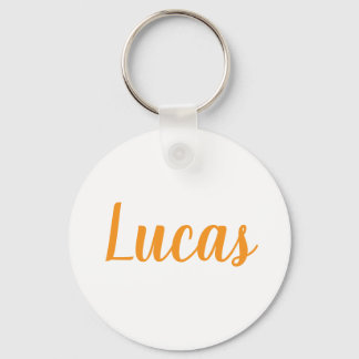 Lucas name Metal ring keychain Schlüsselanhänger