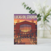 Lucas Oil Stadium Postkarte (Stehend Vorderseite)