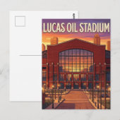 Lucas Oil Stadium Postkarte (Vorne/Hinten)