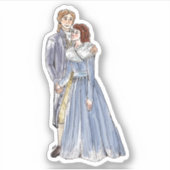 Lucas und Julia Custom-Cut Vinyl Sticker (Vorderseite)