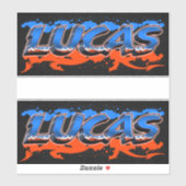 Lucas Vorname Name Graffiti Aufkleber Sticker (Blatt)