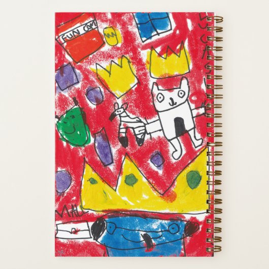 Lucas's Basquiat inspiriert Notebook Notizblock (Rückseite)