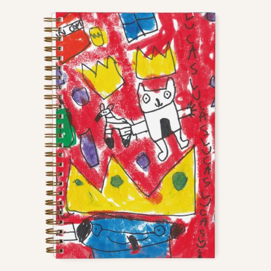 Lucas's Basquiat inspiriert Notebook Notizblock (Vorderseite)