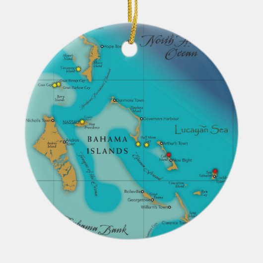 Lucayan Seeverzierung Keramik Ornament (Vorne)