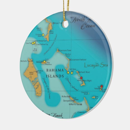 Lucayan Seeverzierung Keramik Ornament (Links)