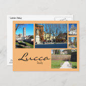 Lucca Collage Postkarte (Vorne/Hinten)
