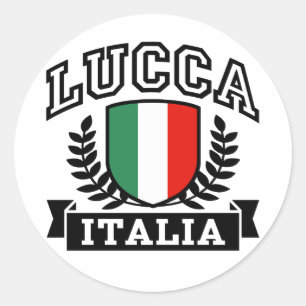 Lucca Italia Runder Aufkleber