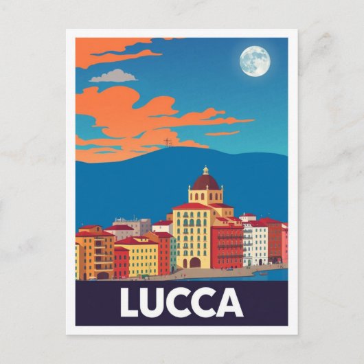 Lucca Italien Kunst, Dichtung und Musik Postkarte (Vorderseite)