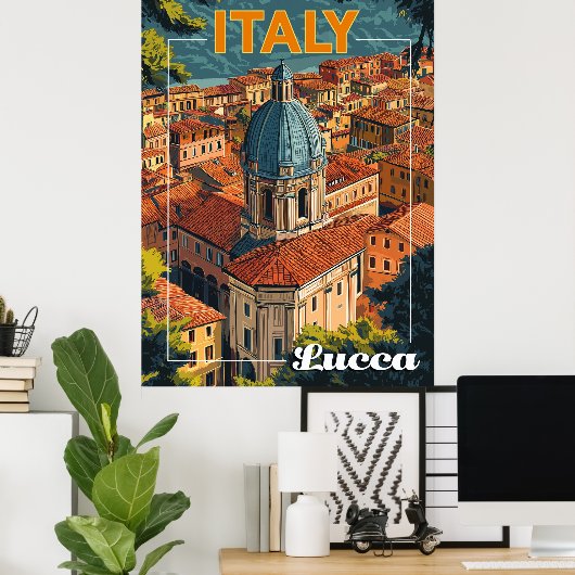 Lucca, Italien Poster (Heimbüro)