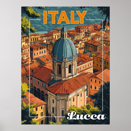 Lucca, Italien Poster (Vorne)