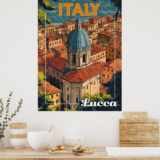 Lucca, Italien Poster (Küche)