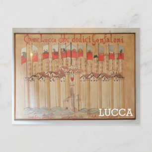 Lucca, Italien Postkarte