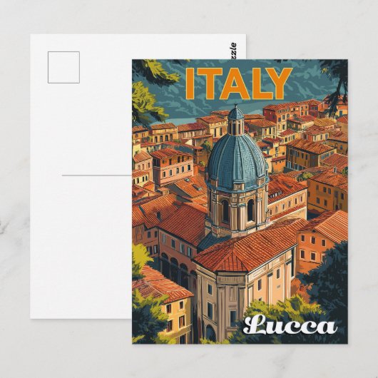 Lucca, Italien Postkarte (Vorne/Hinten)