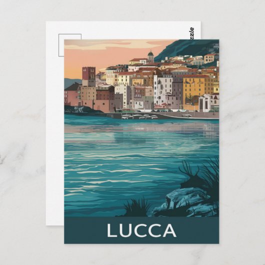 Lucca Italien Postkarte (Vorne/Hinten)