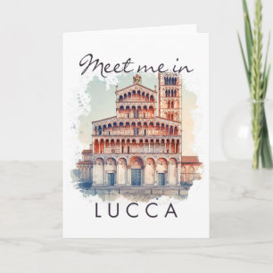 Lucca Italien Reisender Liebhaber Reise Abenteuer  Karte