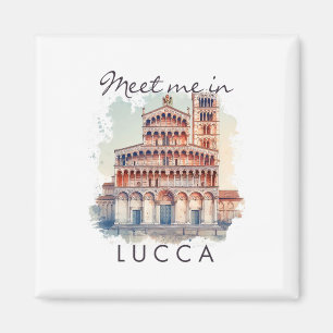 Lucca Italien Reisender Liebhaber Reise Abenteuer Magnet