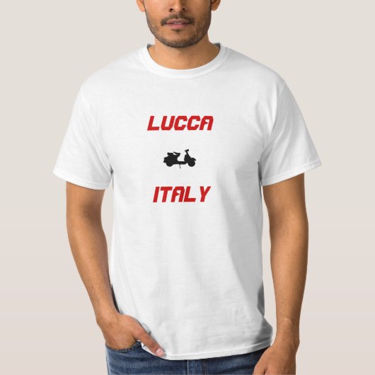 Lucca, Italien Scooter T-Shirt (Vorderseite)