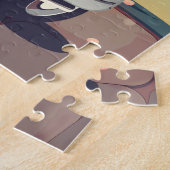 Lucca Italy Scooter Reiseplakat drucken. Puzzle (Seite)