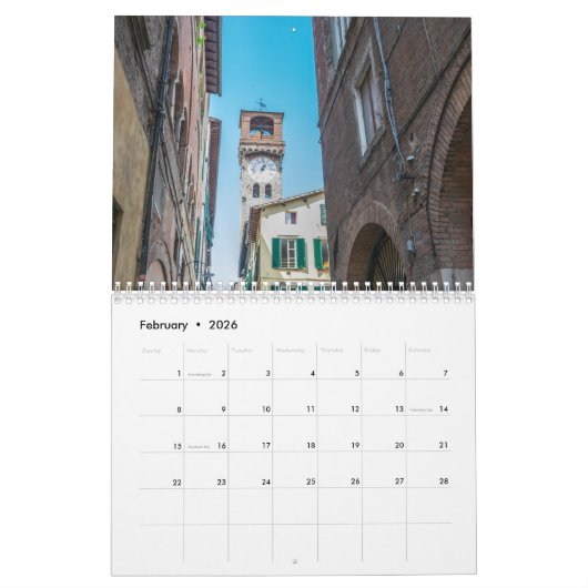 Lucca-Kalender 2026 Kalender (Feb 2026)