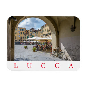 Lucca Piazza della Riforma Kühlschrankmagnet Magnet