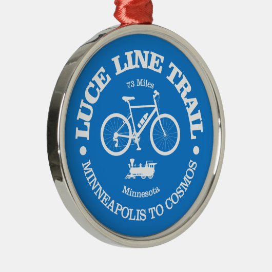 Luce Line Trail (Radfahren) Ornament Aus Metall (Rechts)