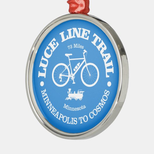 Luce Line Trail (Radfahren) Ornament Aus Metall (Links)