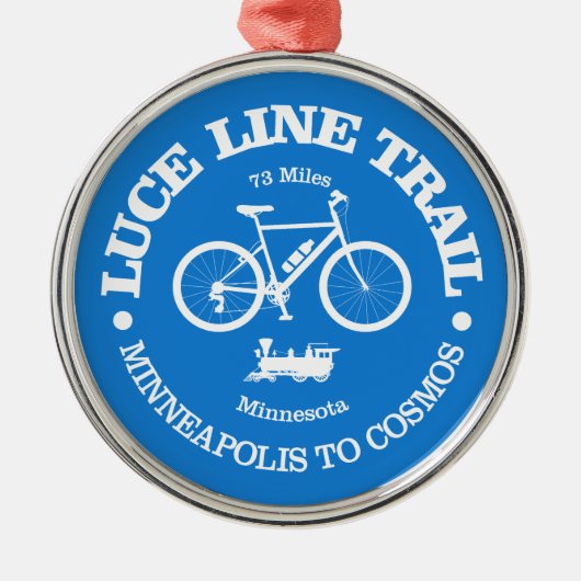 Luce Line Trail (Radfahren) Ornament Aus Metall (Vorne)