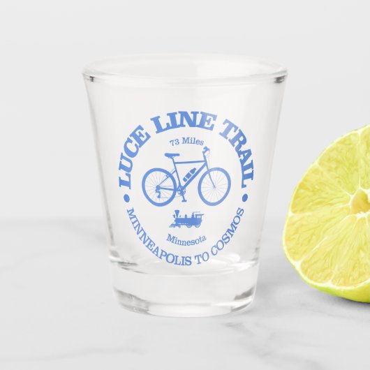 Luce Line Trail (Radfahren) Schnapsglas (Vorderseite)