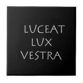Luceat Lux vestra Fliese (Vorderseite)