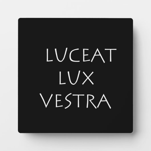 Luceat Lux vestra Fotoplatte (Vorderseite)