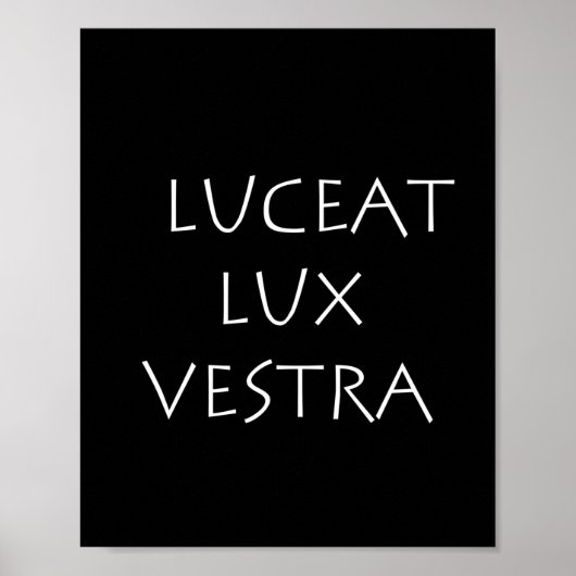 Luceat Lux vestra Poster (Vorne)