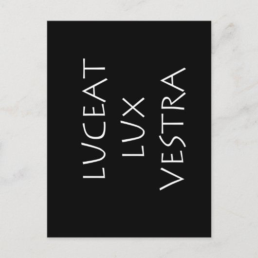 Luceat Lux vestra Postkarte (Vorderseite)
