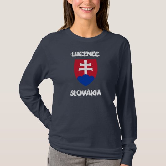 Lucenec, Slowakei mit Wappen T-Shirt (Vorderseite)