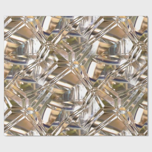 Lucent Markeid Elegante Chic Geschenkpapier (Flach)