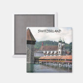 LUCERNE, SCHWEIZ MAGNET (Vorderseite/Rückseite)