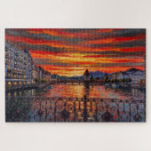 Lucerne Sunset Glow: Gallery Edition Puzzle (Horizontal)