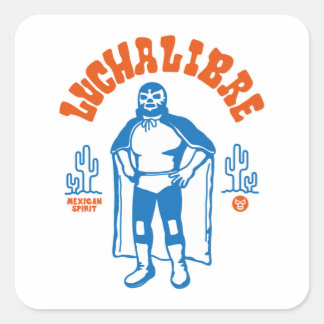 LUCHA LIBRE#127 QUADRATISCHER AUFKLEBER