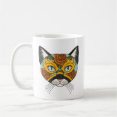 Lucha Libre Cat Kaffeetasse (Links)
