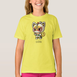 Lucha Libre Cat Mask Mexican Wrestling La Diosa G T-Shirt