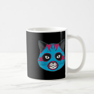 Lucha Libre Cat Wears Luchador Wrestling Mask Kaffeetasse