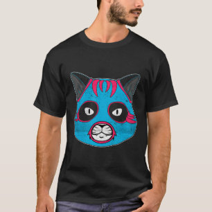 Lucha Libre Cat Wears Luchador Wrestling Mask T-Shirt