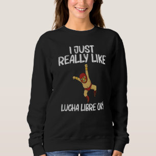 Lucha Libre Designs Männer Frauen Mexikanisches Ri Sweatshirt