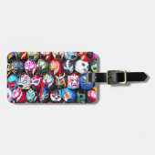 Lucha Libre Gepäckanhänger (Vorderseite horizontal)