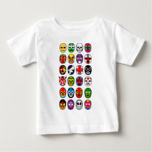 Lucha Libre Luchador mexikanische Wrestling-Masken Baby T-shirt
